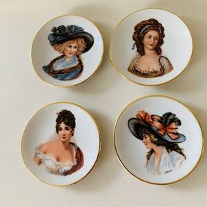 vintage royal bayreuth porcelain Portrait Plates
